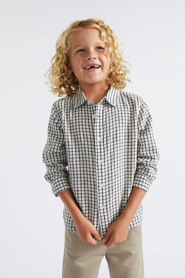 Occasion Boy Seed Heritage Gingham Shirt Canvas