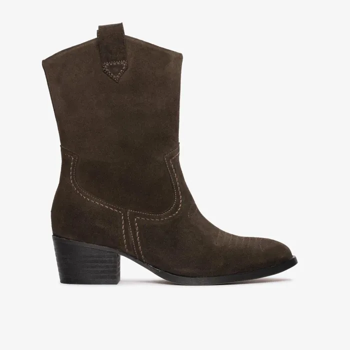 Octavia Up Dark Brown Suede Women Clarks Boots and Booties