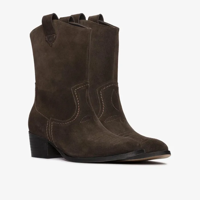 Octavia Up Dark Brown Suede Women Clarks Boots and Booties