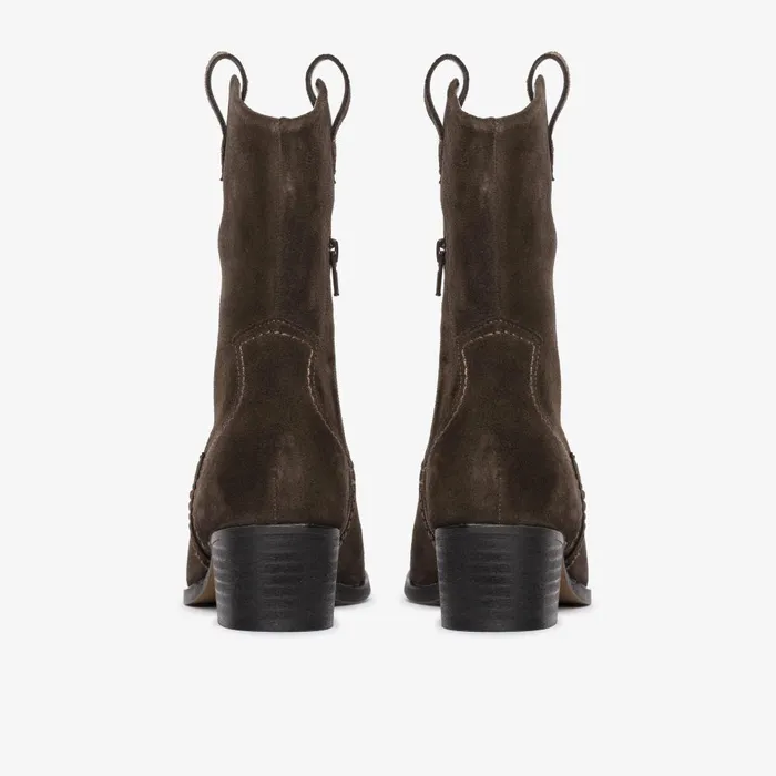 Octavia Up Dark Brown Suede Women Clarks Boots and Booties
