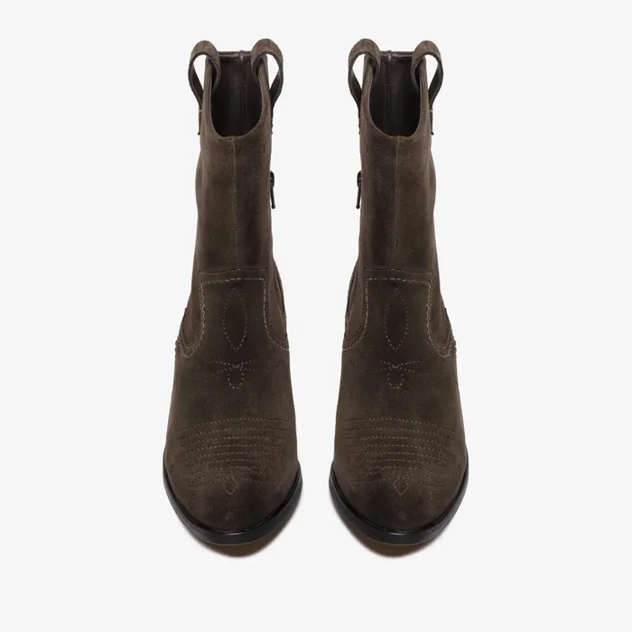 Octavia Up Dark Brown Suede Women Clarks Boots and Booties