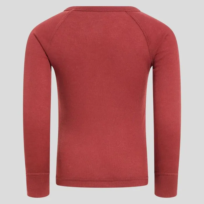 Odlo Base Layers The Active Warm Base Layer Top Spiced Apple 8211 Kids