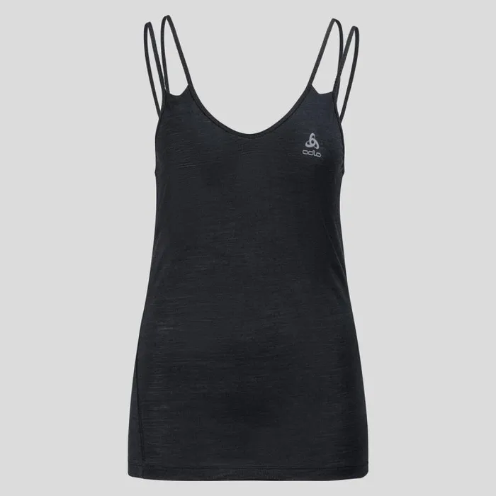Odlo Base Layers The Natural Performance Wool 130 VNeck Singlet Black 8211 Women