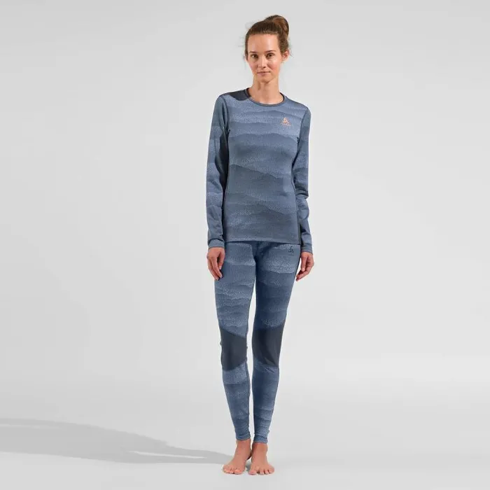 Odlo Base Layers The Whistler Base Layer Top Folkstone Gray 8211 India Ink 8211 Women