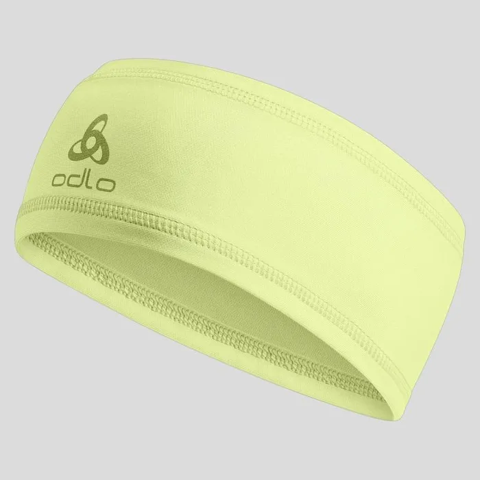 Odlo Headwear and Gloves The Polyknit Warm Headband Shadow Lime 8211 WomenMen