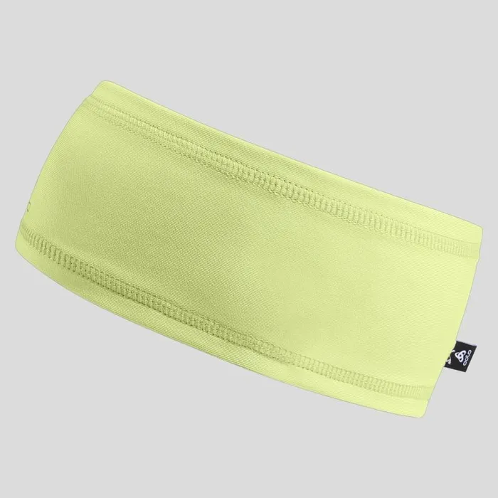 Odlo Headwear and Gloves The Polyknit Warm Headband Shadow Lime 8211 WomenMen