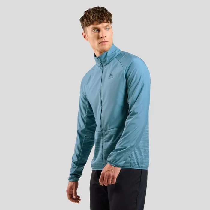 Odlo Jackets and Vests The Run Easy Warm Hybrid Jacket Provincial Blue 8211 Men