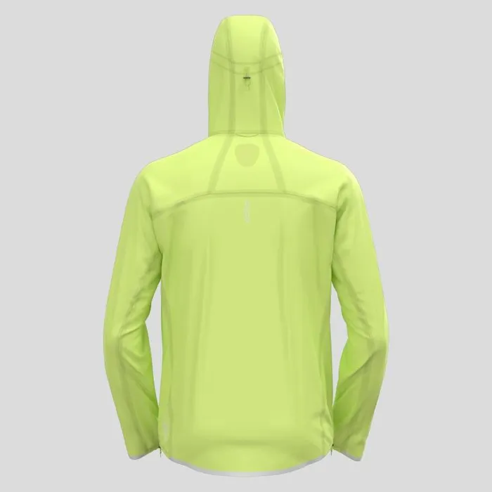 Odlo Jackets and Vests The Zeroweight Dual Dry Performance Knit Waterproof Running Jacket Sharp Green 8211 Men