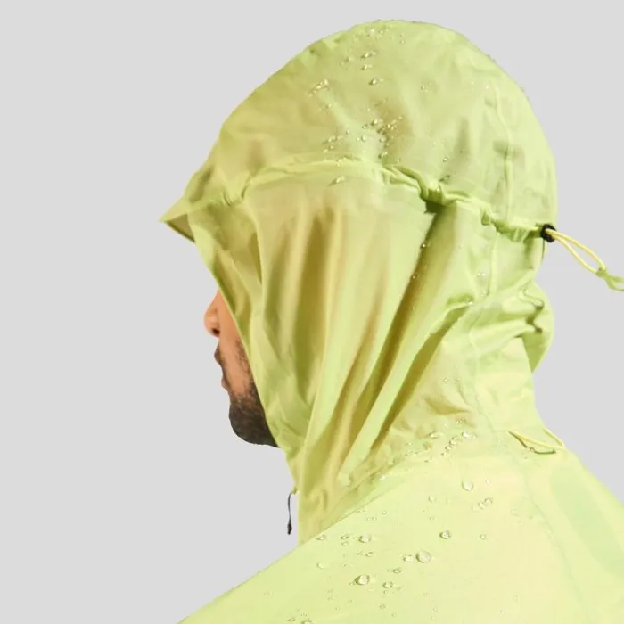 Odlo Jackets and Vests The Zeroweight Dual Dry Performance Knit Waterproof Running Jacket Sharp Green 8211 Men