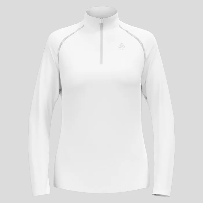 Odlo Mid Layers and Longsleeves The Rigi HalfZip Mid Layer White 8211 Women