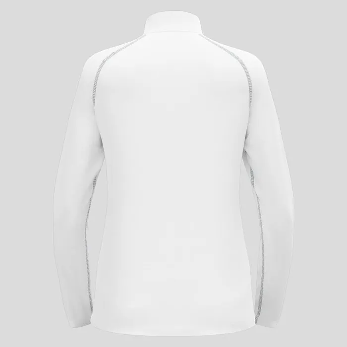 Odlo Mid Layers and Longsleeves The Rigi HalfZip Mid Layer White 8211 Women