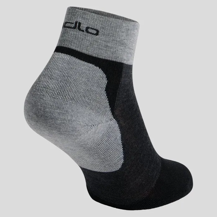 Odlo Socks The Performance Wool Quarter Hiking Socks Black 8211 New Odlo Graphite Grey 8211 WomenMen