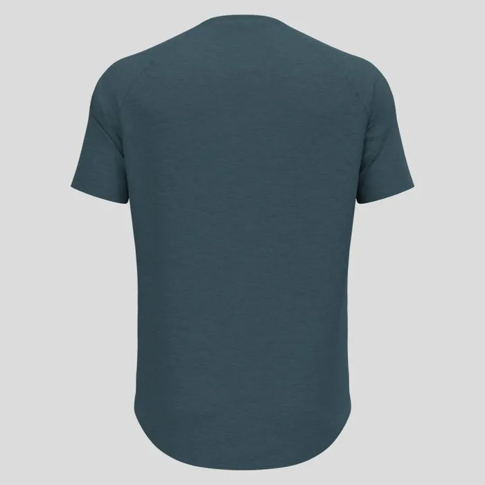 Odlo Tshirts and Polos Ascent Performance Wool 130 Run Bike Hike TShirt Dark Slate Melange 8211 Men