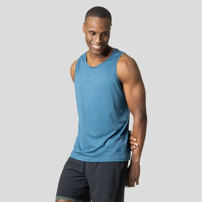 Odlo Tshirts and Polos The Active 365 Tank Top Blue Wing Teal Melange 8211 Men