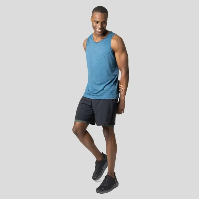 Odlo Tshirts and Polos The Active 365 Tank Top Blue Wing Teal Melange 8211 Men
