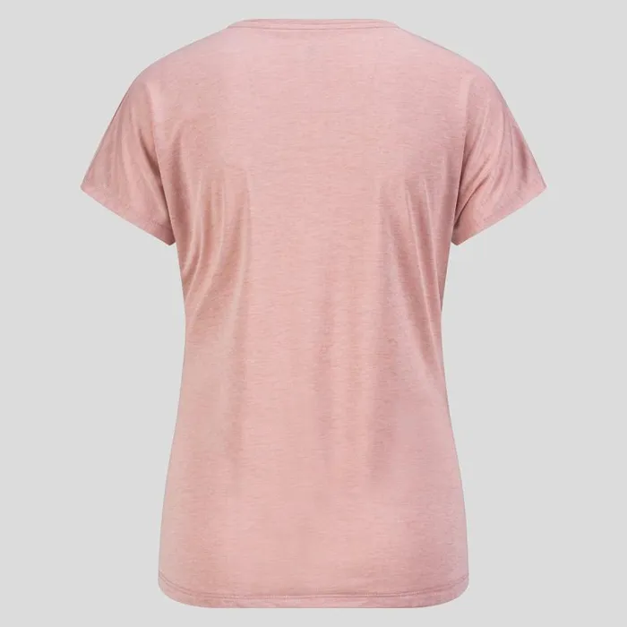 Odlo Tshirts and Polos The Ascent 365 TShirt Pale Mauve Melange 8211 Women
