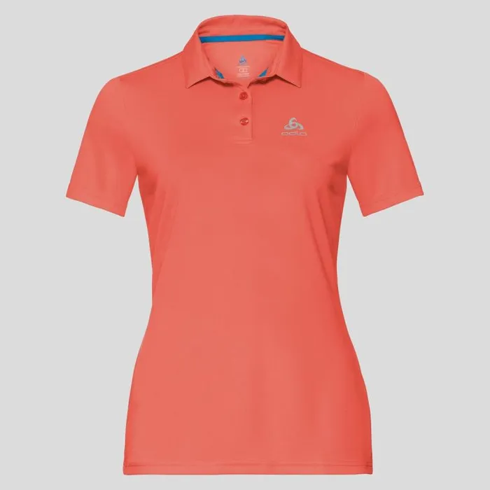 Odlo Tshirts and Polos The Cardada PoloShirt Hot Coral 8211 Women