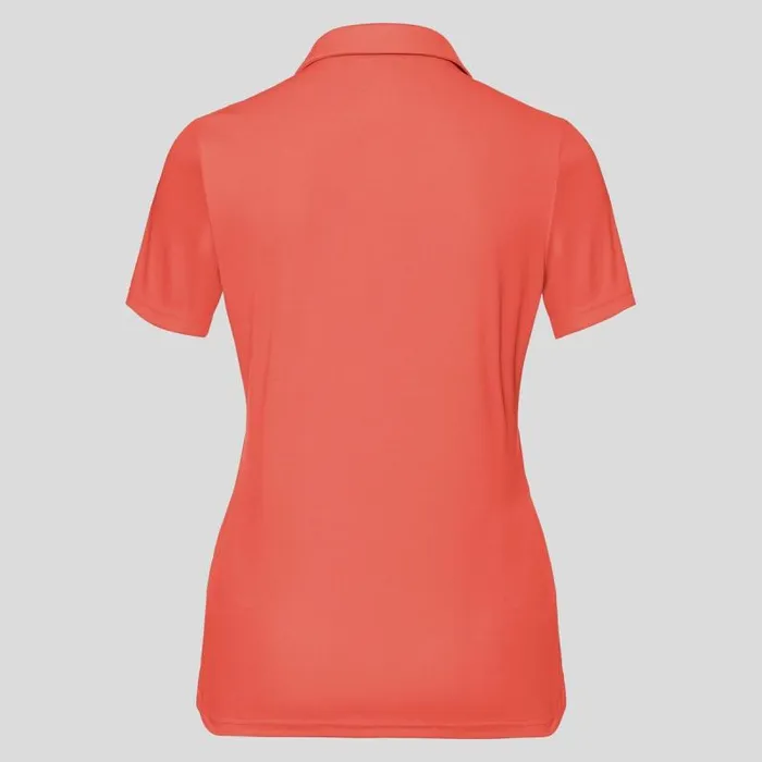 Odlo Tshirts and Polos The Cardada PoloShirt Hot Coral 8211 Women