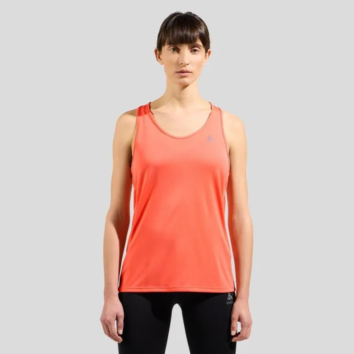 Odlo Tshirts and Polos The Essentials Base Layer Running Singlet Living Coral 8211 Women Odlo Tshirts and Polos The Essentials Base Layer Running Singlet Living Coral 8211 Women