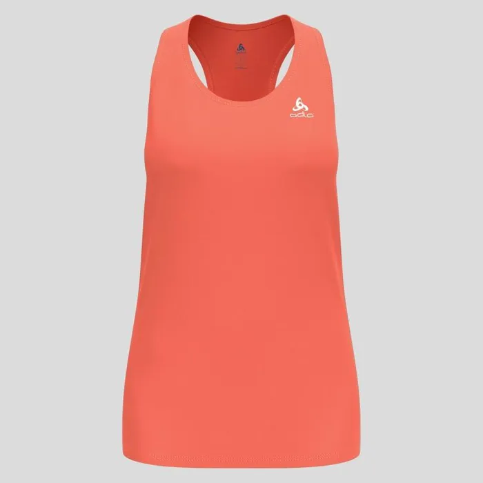 Odlo Tshirts and Polos The Essentials Base Layer Running Singlet Living Coral 8211 Women