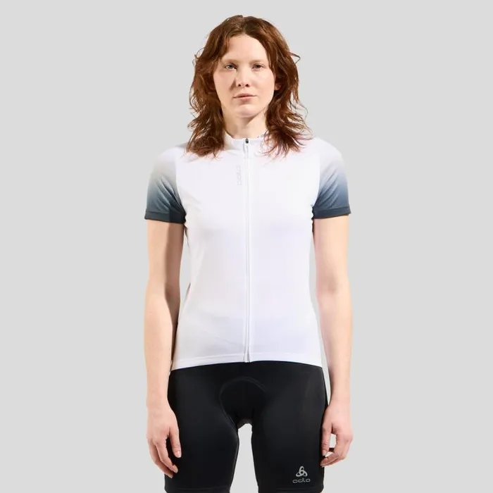 Odlo Tshirts and Polos The Essentials Short Sleeve Cycling Jersey White 8211 Women