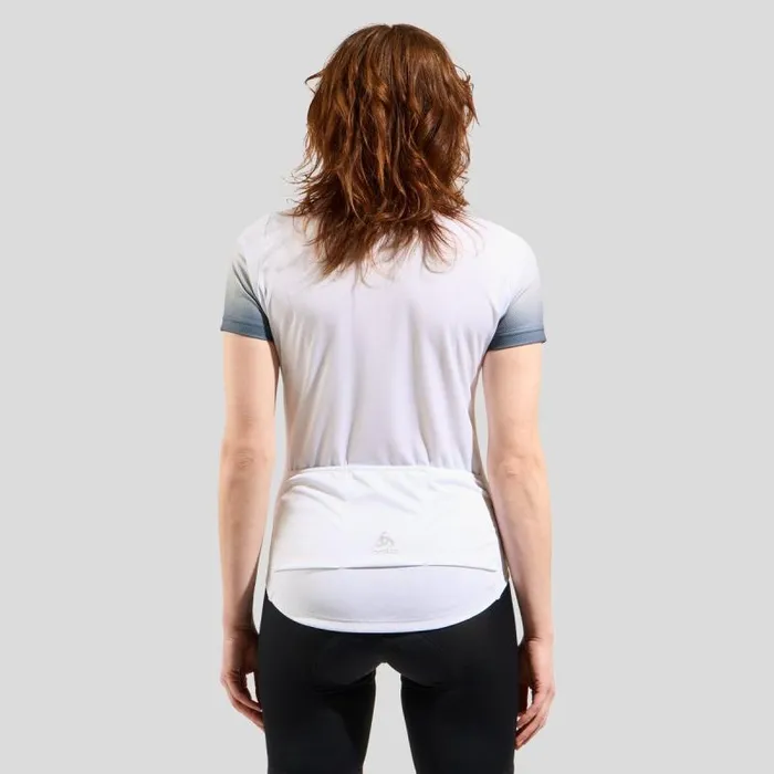 Odlo Tshirts and Polos The Essentials Short Sleeve Cycling Jersey White 8211 Women