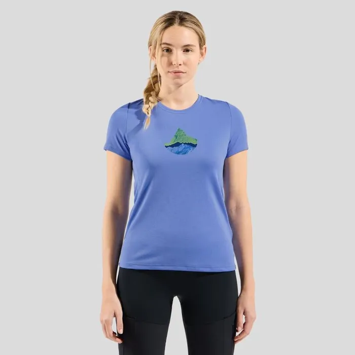 Odlo Tshirts and Polos The FDry Mountain TShirt Persian Jewel 8211 Women