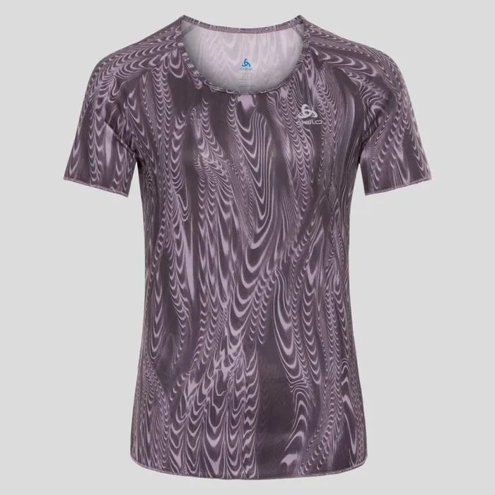 Odlo Tshirts and Polos The Run Easy Print TShirt Vintage Violet 8211 Aop Fw18 8211 Women Odlo Tshirts and Polos The Run Easy Print TShirt Vintage Violet 8211 Aop Fw18 8211 Women