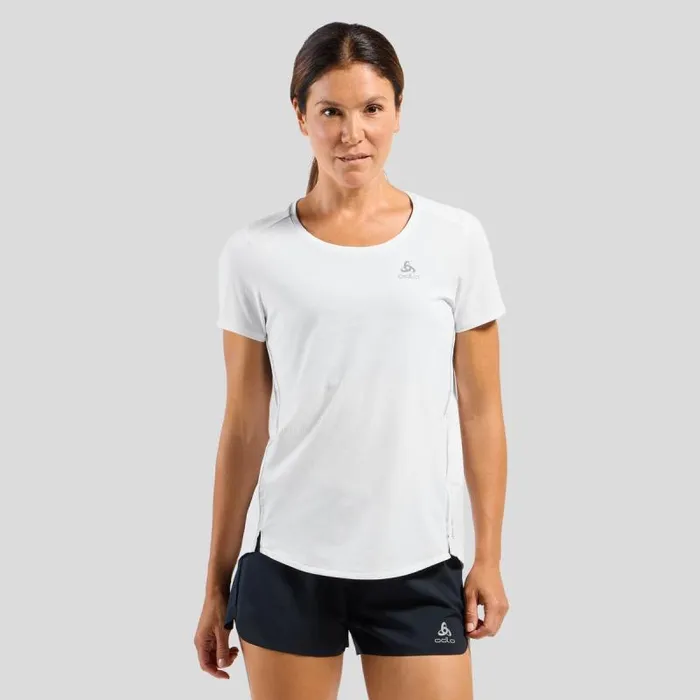 Odlo Tshirts and Polos The Zeroweight ChillTec TShirt White 8211 Women