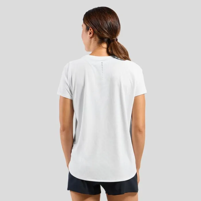 Odlo Tshirts and Polos The Zeroweight ChillTec TShirt White 8211 Women