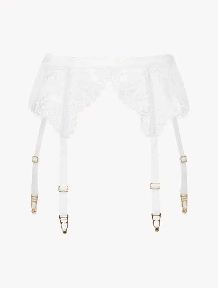 Offwhite Lace Suspender Belt Lingerie La Perla Garter Belts