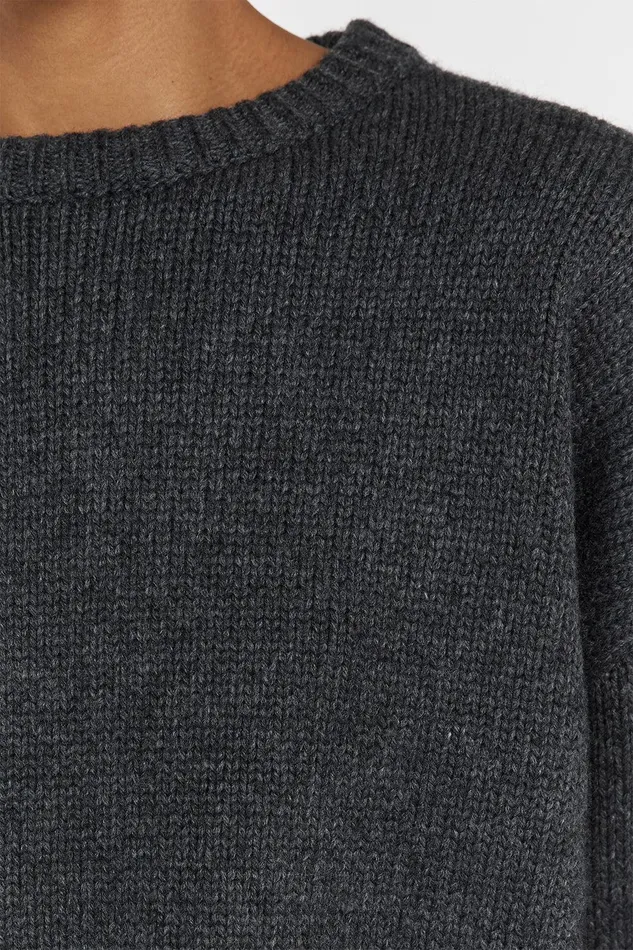 OLIVER CHARCOAL MARLE KNIT JUMPER Women DISSH Long Sleeved