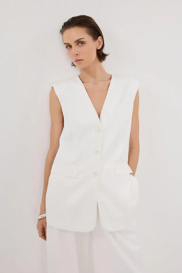 OLIVER WHITE VEST Women DISSH Vests