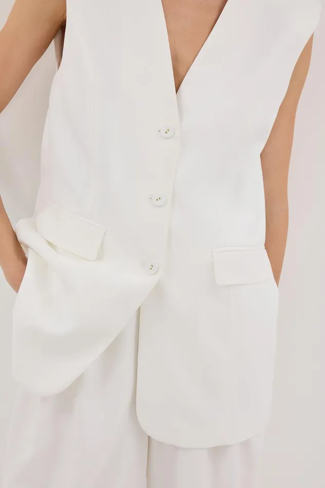 OLIVER WHITE VEST Women DISSH Vests