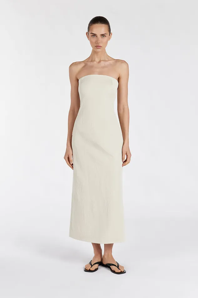 OPAL OAT STRAPLESS MIDI DRESS Women DISSH Midi Dresses
