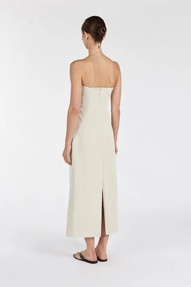 OPAL OAT STRAPLESS MIDI DRESS Women DISSH Midi Dresses