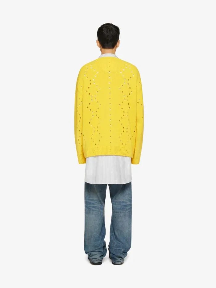 Oversized Cardigan In Wool Sunflower Men Givenchy Sweaters