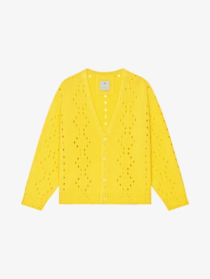 Oversized Cardigan In Wool Sunflower Men Givenchy Sweaters