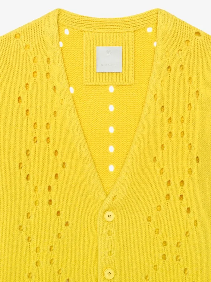 Oversized Cardigan In Wool Sunflower Men Givenchy Sweaters