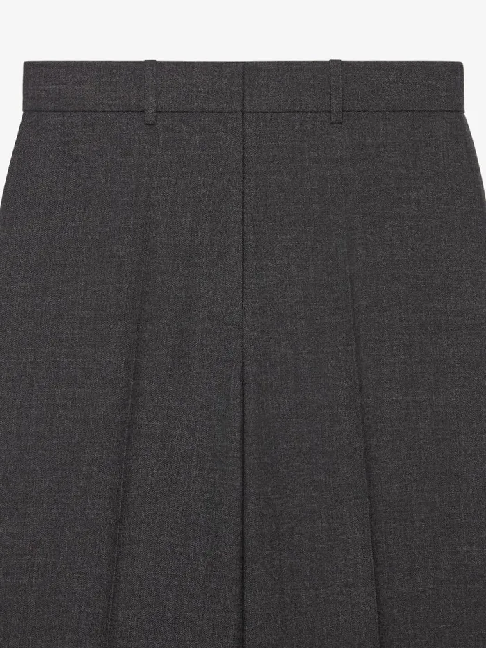 Oversized Tailored Pants In Wool Grey Mix Women Givenchy Pants and Shorts