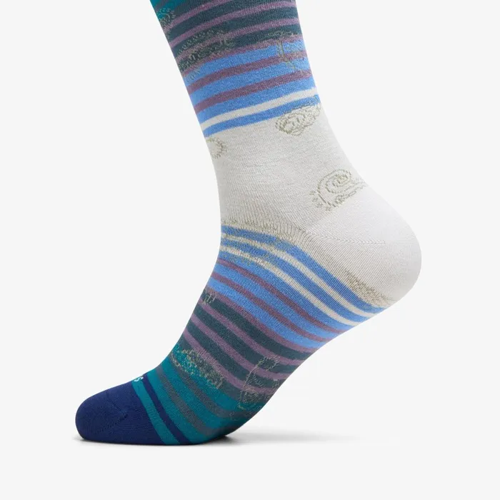 Paisley Stripe Bamboo Sock Deep Blue Men Clarks Accessories