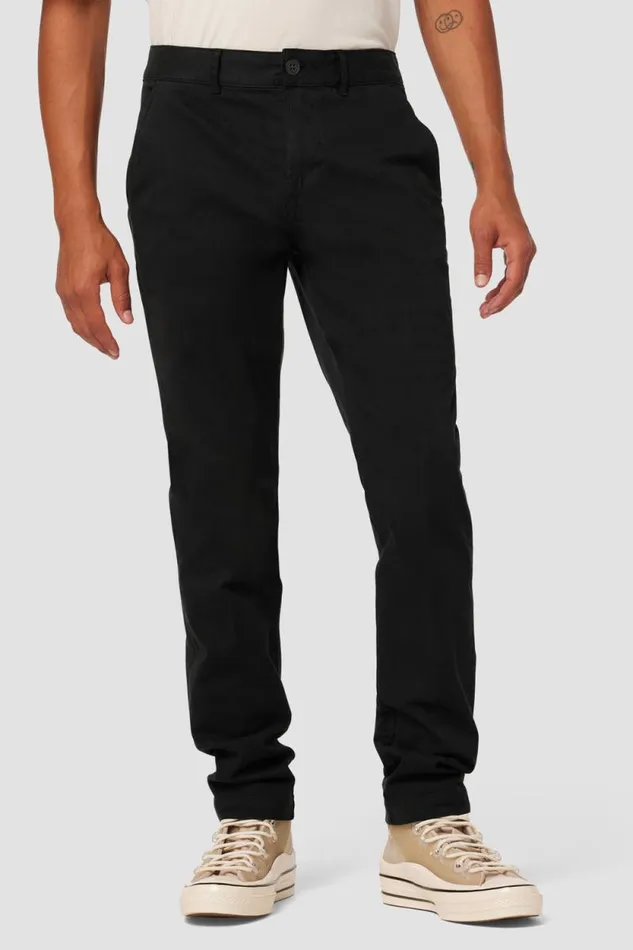 Pants Men Hudson Jeans Classic Slim Straight Chino Black