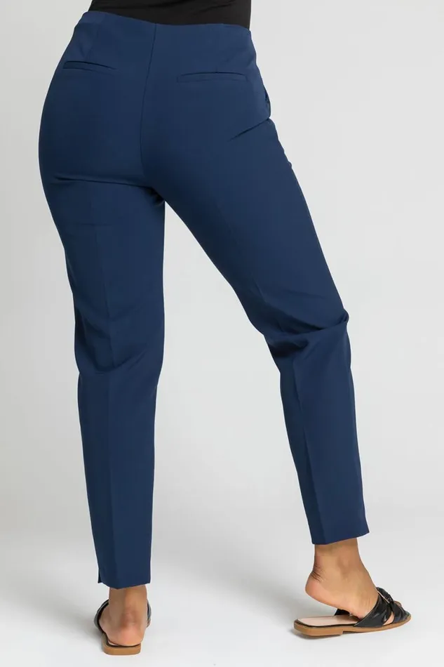 Petite Soft Jersey Cropped Tapered Trouser Women Roman Trousers