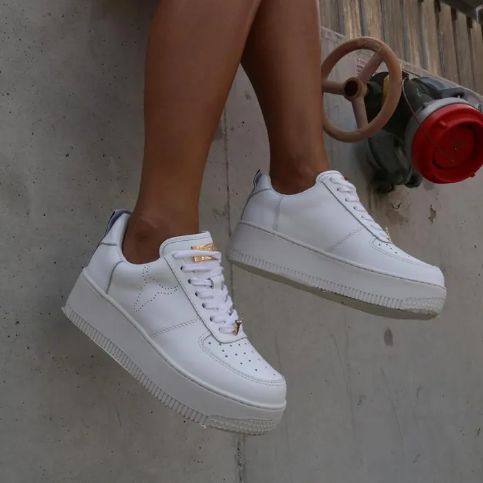 Platform Sneakers Women Windsor Smith RACERR WHITE SNEAKERS Platform Sneakers Women Windsor Smith RACERR WHITE SNEAKERS