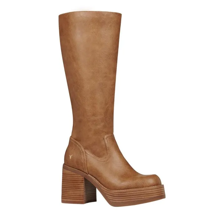 Platforms Women Windsor Smith NICHE CHESTNUT PU PLATFORM BOOTS Platforms Women Windsor Smith NICHE CHESTNUT PU PLATFORM BOOTS