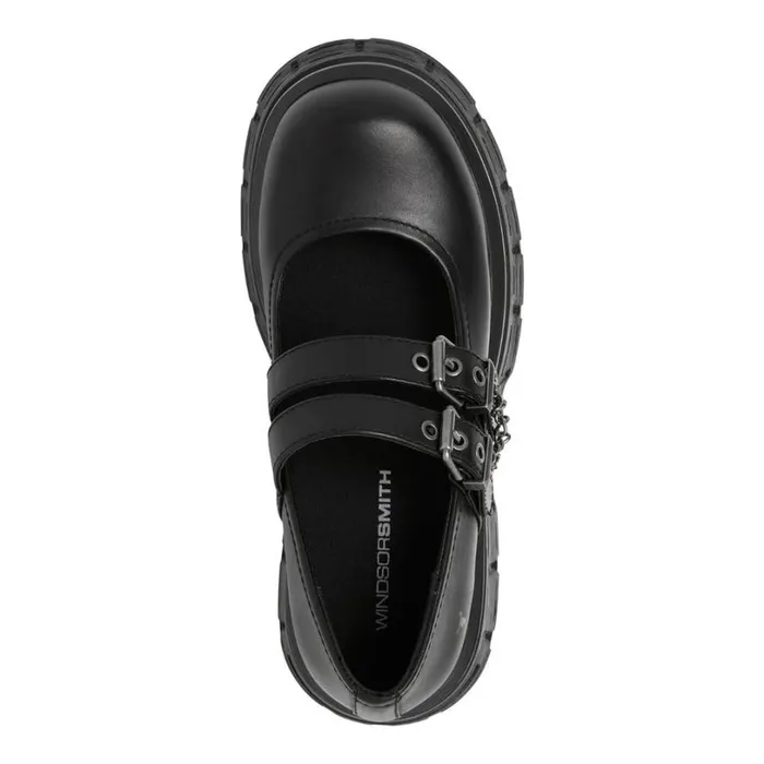 Platforms Women Windsor Smith SCARY BLACK LEATHER PLATFORM SHOES Platforms Women Windsor Smith SCARY BLACK LEATHER PLATFORM SHOES