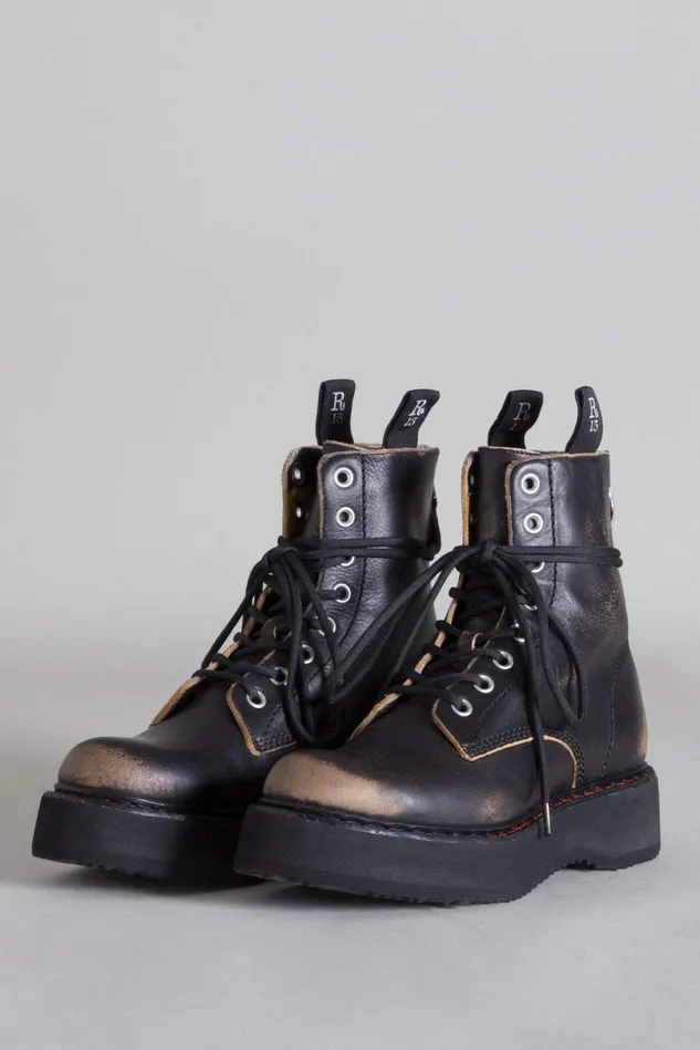 R13 Boots Women Single Stack Boot 8211 Remove