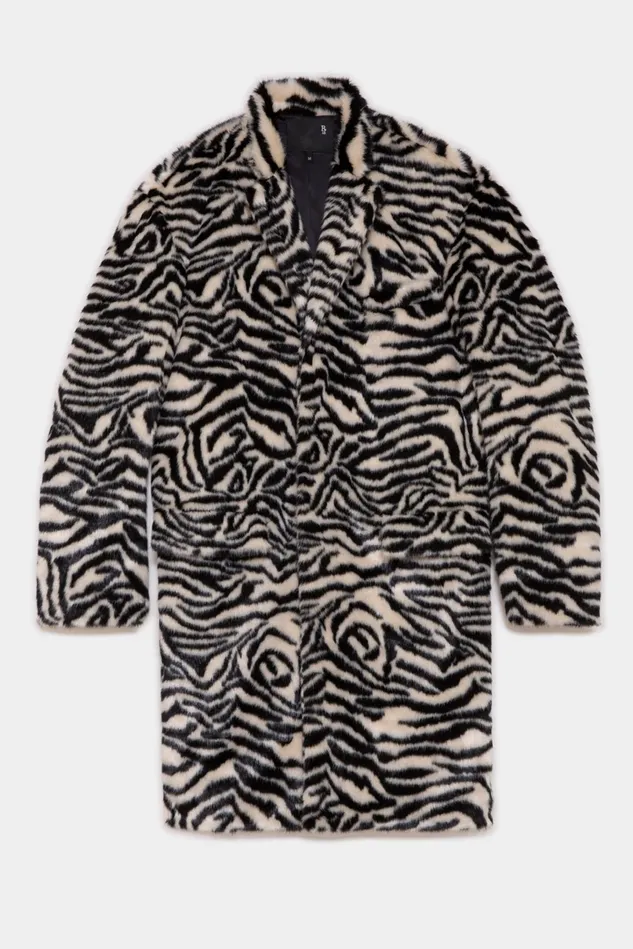R13 Jackets and Coats Women Teddy Bear Coat 8211 Zebra