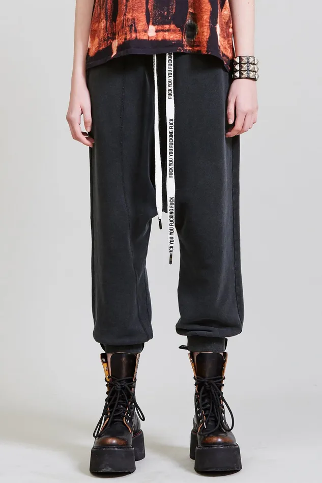 R13 Pants and Skirts Women Fyyff Twister Sweatpant 8211 Acid Black