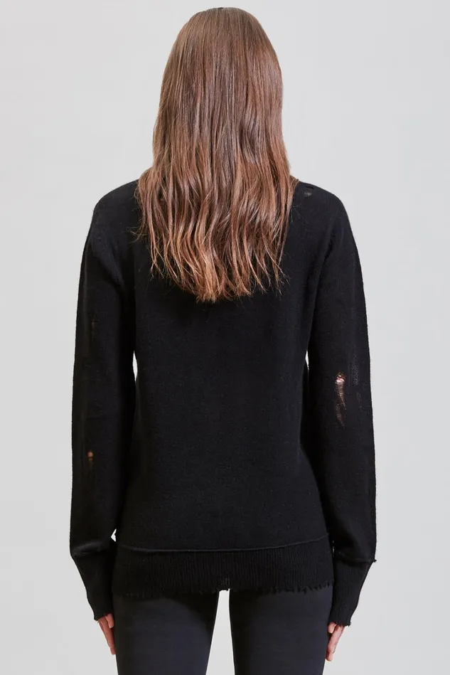 R13 Sweaters Women Skeleton Distressed Cashmere Sweater